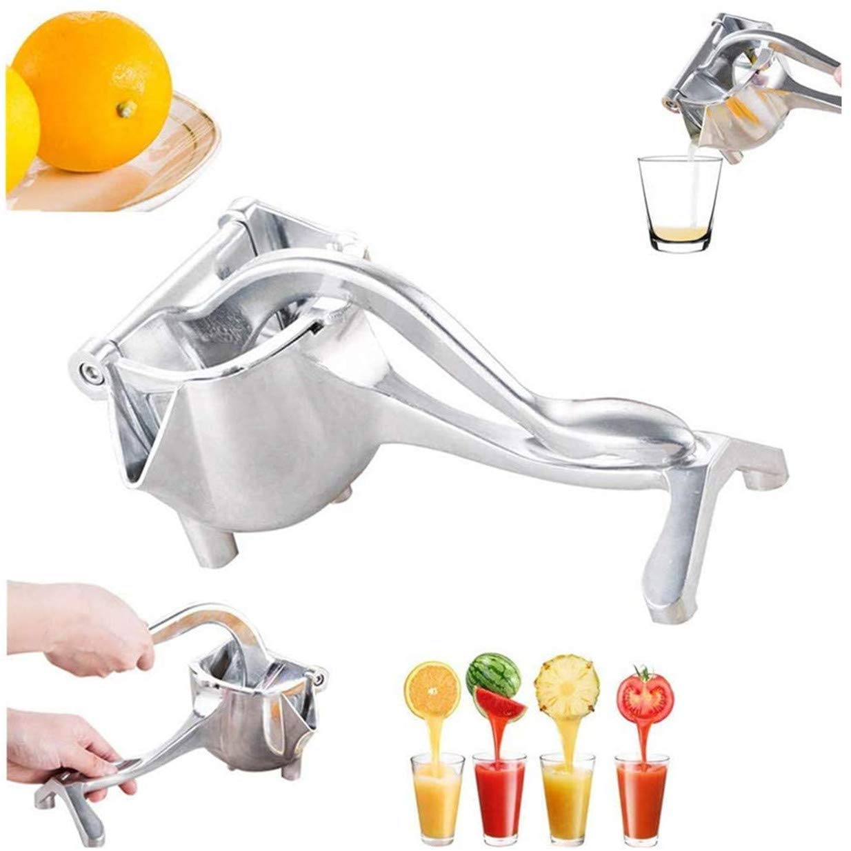 Premium Airlove Manual Citrus Juicer - Heavy Duty Alloy Lemon Squeezer & Lime Press for Fresh Juice | Detachable Hand Press for Oranges, Lemons, Grapefruits | Perfect for Home Bars, Restaurants & Healthy Juicing
