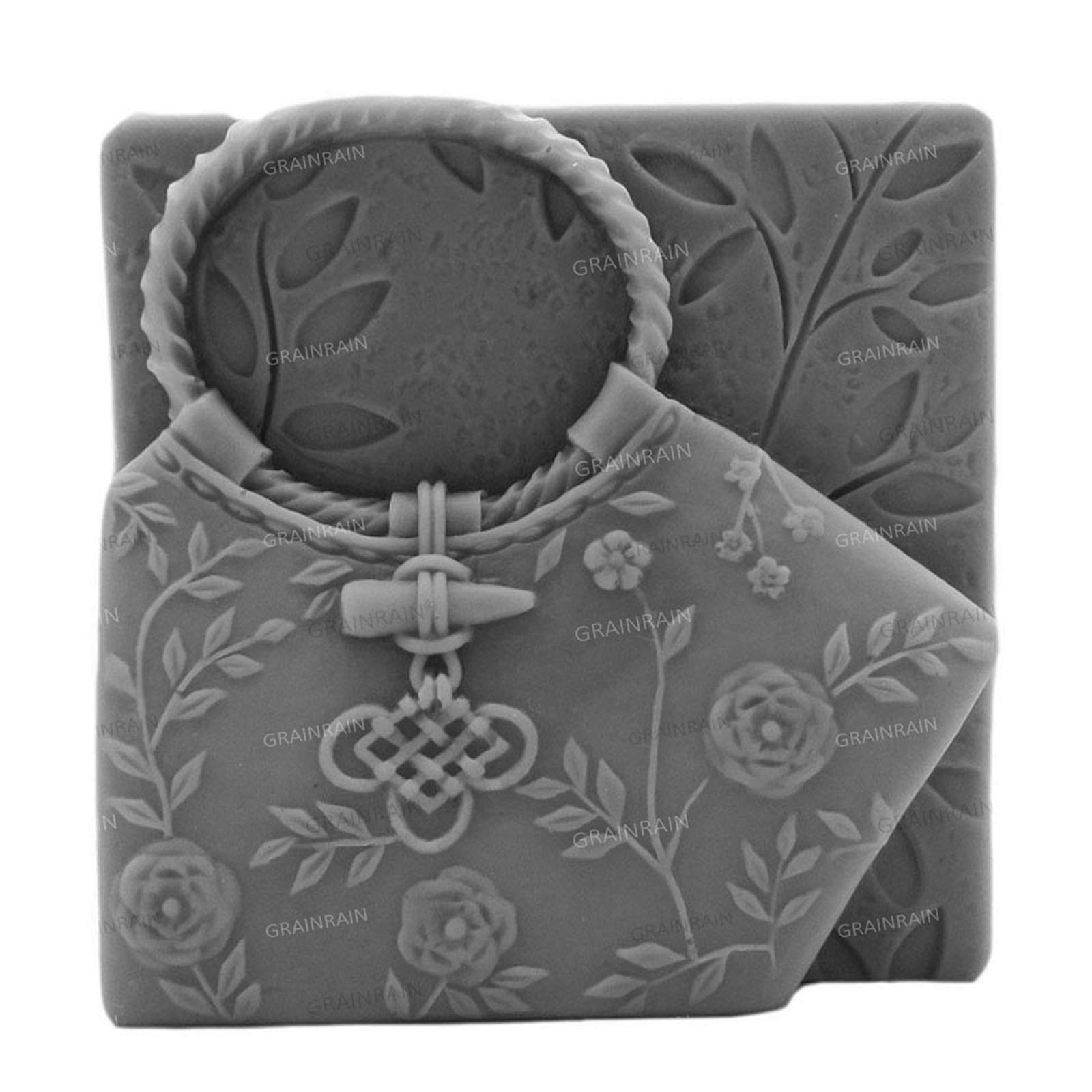 Grainrain Silicone Soap Mold - Handmade Soap Making Kit, Chinese Cheongsam Design (12212) - Perfect for DIY Craft, Wedding Favors & Bath Decor
