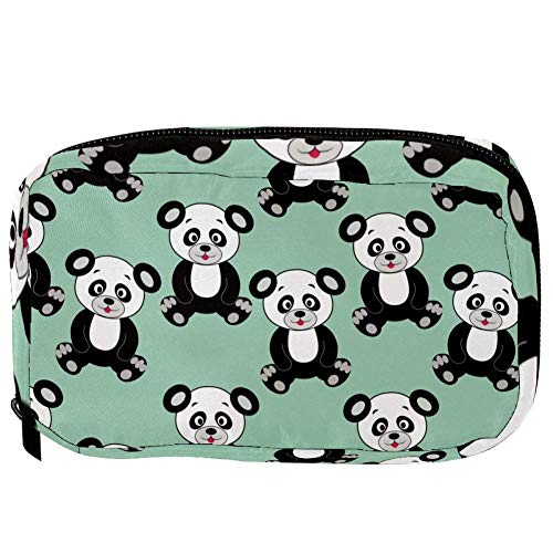 Cute Panda Makeup Bag for Women - Waterproof Travel Cosmetic Organizer & Toiletry Pouch - Portable Tote Case for Makeup Brushes, Skincare, Jewelry - Perfect for Travel, Gym, Beach & Daily Use