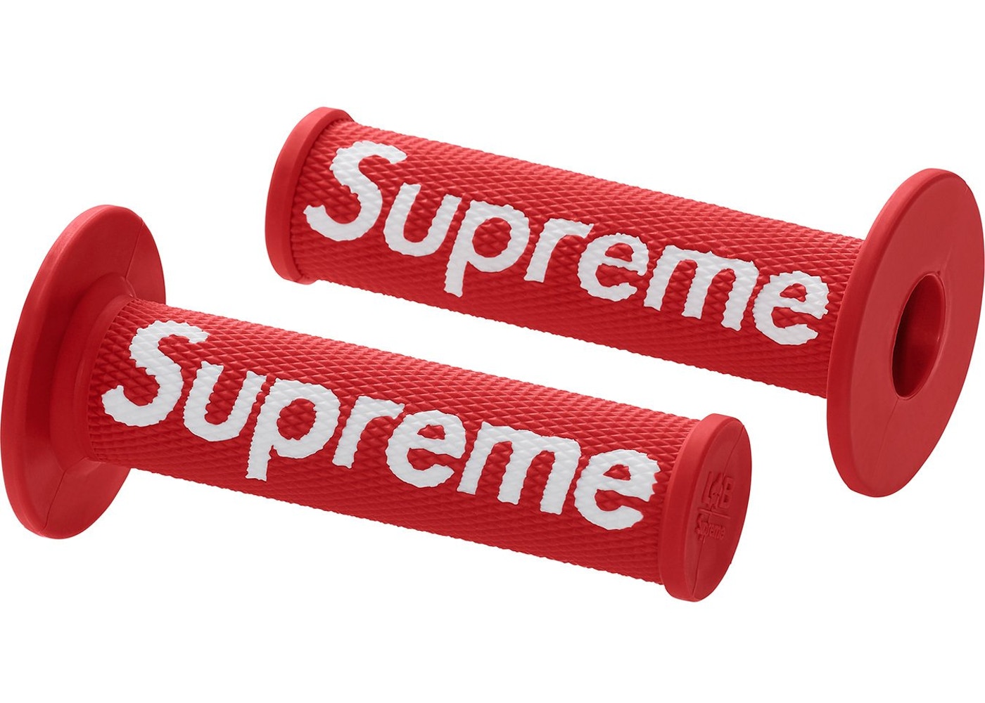 Supreme Fox Racing Motorcycle Hand Grips - Red - Non-Slip Comfort Grip for Dirt Bikes, ATVs, and Off-Road Vehicles - Perfect for Motocross, Trail Riding, and Adventure Racing