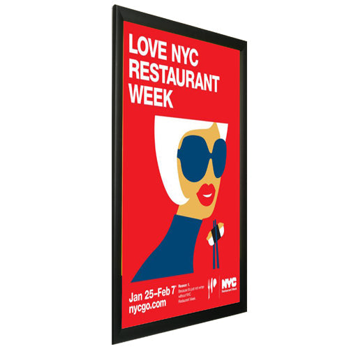 36x42 Inch Snap Frame with SwingSnap Technology - 1 5/8 Inch Wide Aluminum Frame for Quick Poster Changes | Perfect for Retail Displays, Trade Shows & Office Presentations