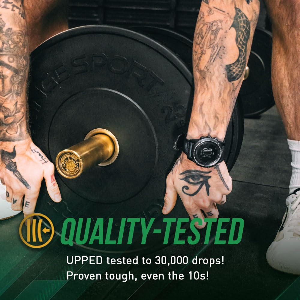 Fringe Sport MILSPEC Bumper Plates Pair - 10lb to 55lb Black Rubber Olympic Weight Plates for 2