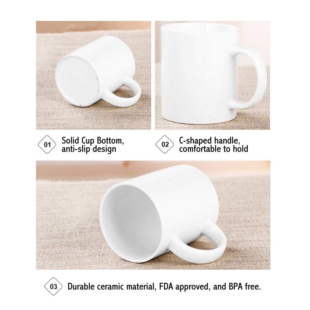 WECE Leslie Knope Funny Coffee Mug - 11oz Vote Knope Ceramic Mug for Coffee Lovers - Perfect Gift for Parks and Recreation Fans & Office Use (White)