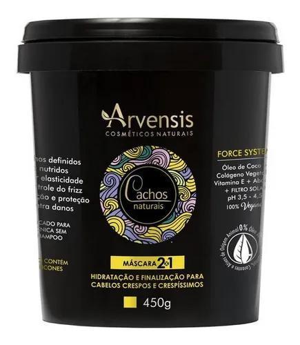 Arvensis Natural Curls Mask 2-in-1 Deep Conditioning Treatment 17.6oz (500g) for Curly & Wavy Hair - Hydrating & Repairing Hair Mask for Dry, Damaged Hair - Perfect for Salon-Quality At-Home Hair Care