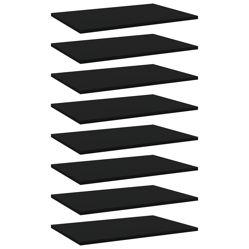 8-Pack Black Storage Shelves Display Organizer - 23.6