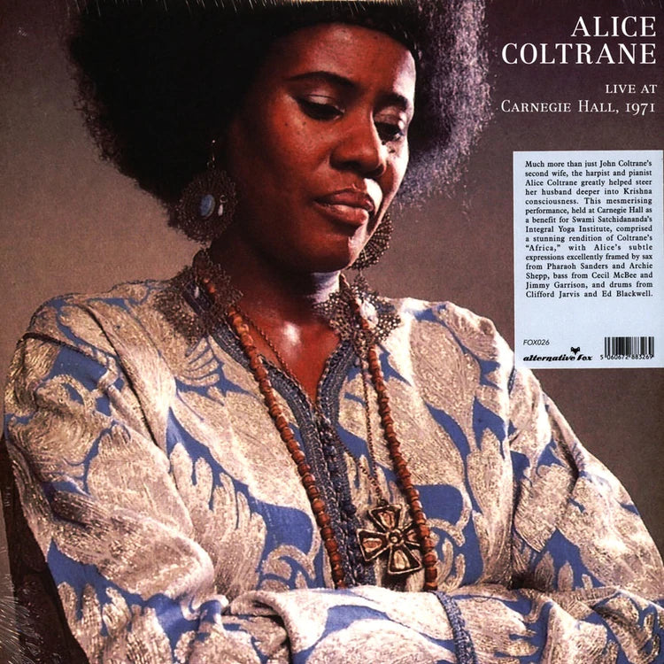 Alice Coltrane Live at Carnegie Hall 1971 - Rare Jazz Vinyl Record for Collectors & Music Lovers - Perfect for Home Listening & Jazz Enthusiasts