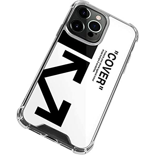 Skinit Clear iPhone 13 Pro Max Case with Black & White Arrow Design - Slim Protective Cover for Everyday Use & Travel
