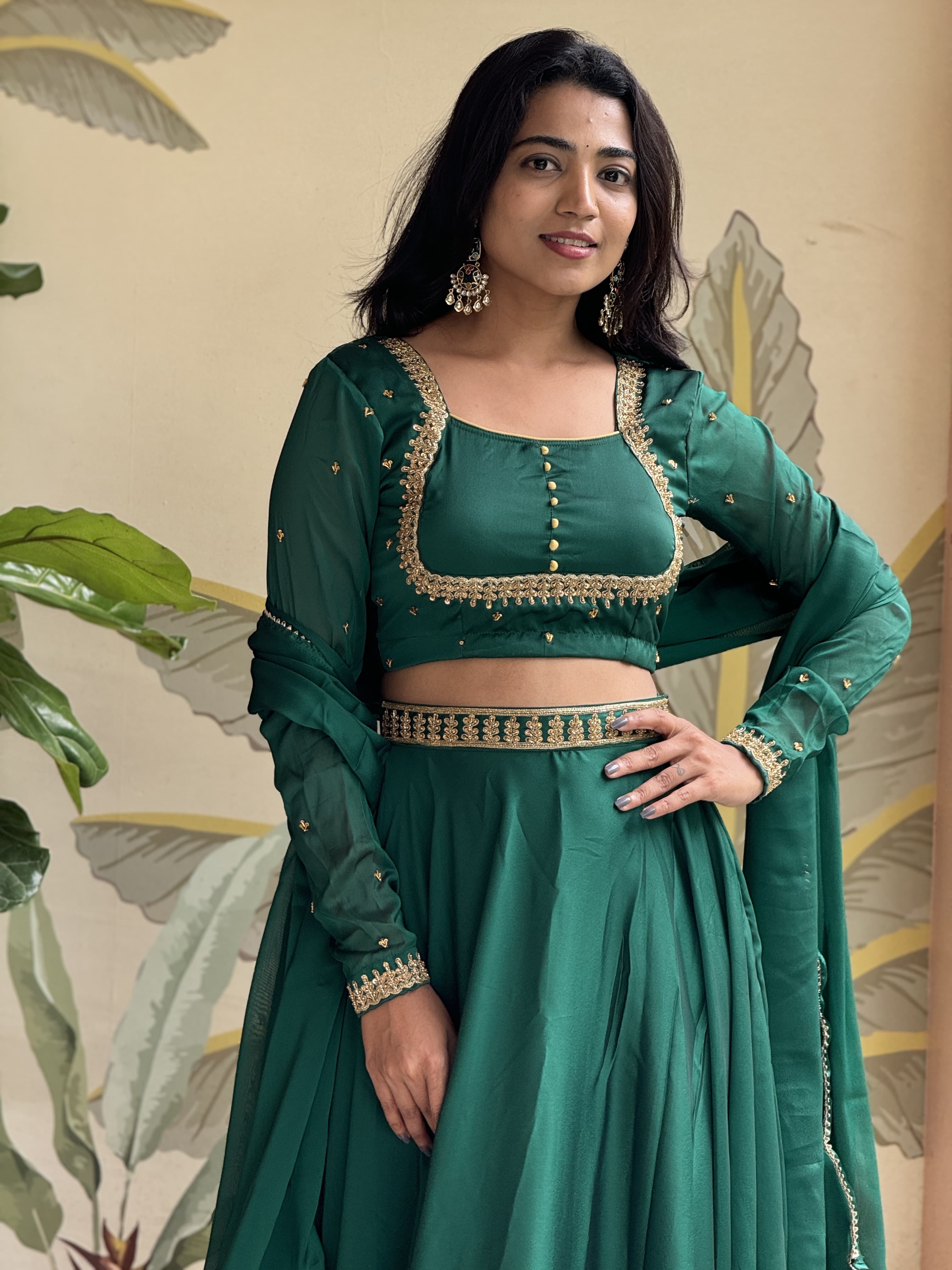 DD587 Kanmani Premium Handwork Lehenga Choli - Elegant Indian Bridal Wear for Weddings & Festive Occasions