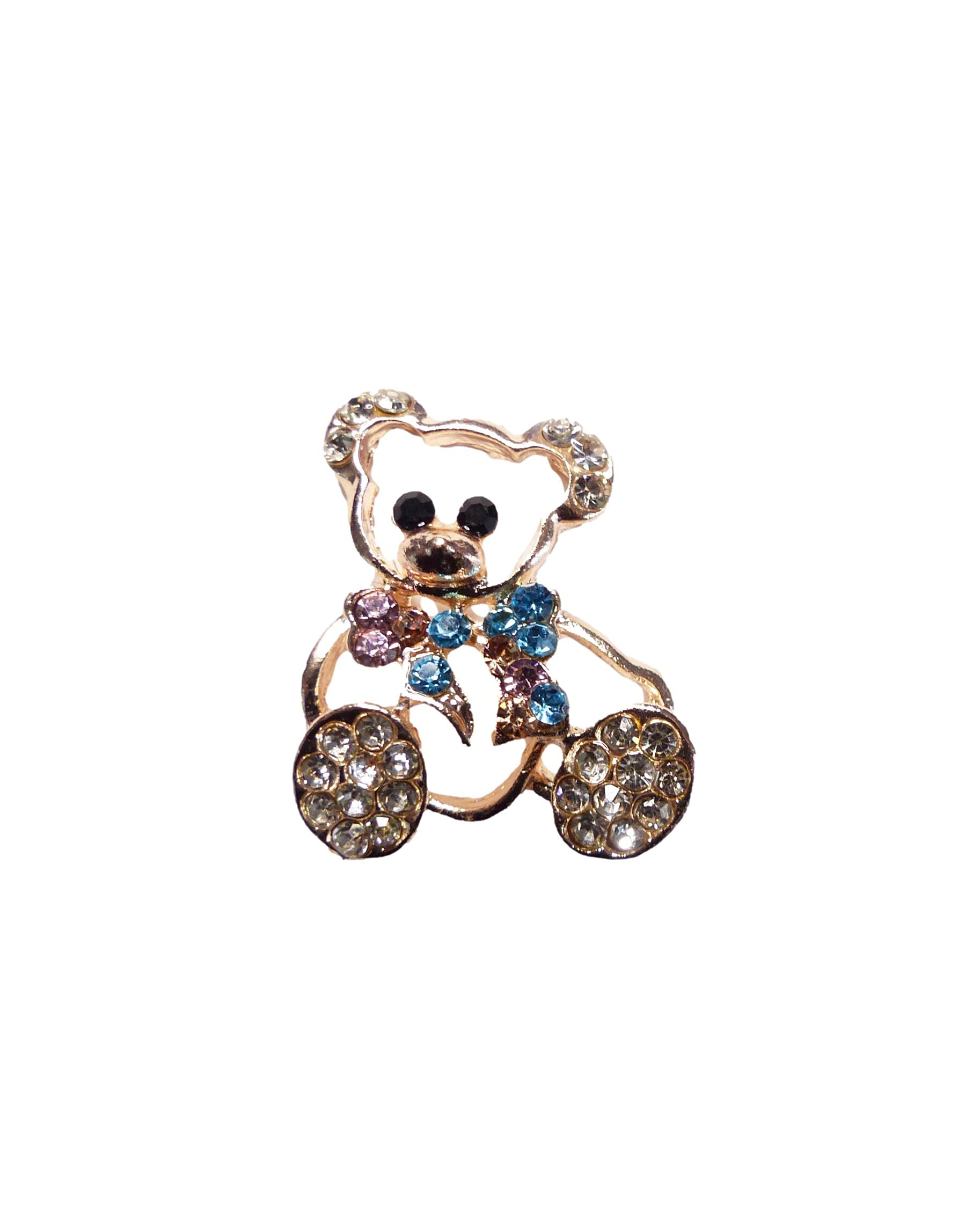 Sparkling Rose Gold Crystal Teddy Bear with Diamante Rhinestone Embellishment - Perfect for Birthday Gifts, Wedding Decorations & Luxury Home Accessories