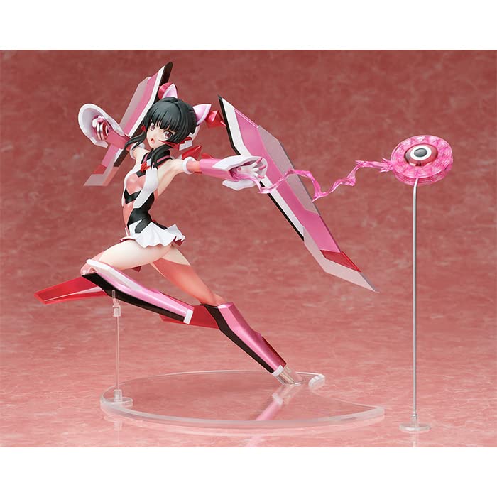 Symphogear GX Shirabe Tsukuyomi 1/7 Scale PVC Anime Figure - 8.5 Inch Multicolor Collectible Statue for Display & Anime Fans