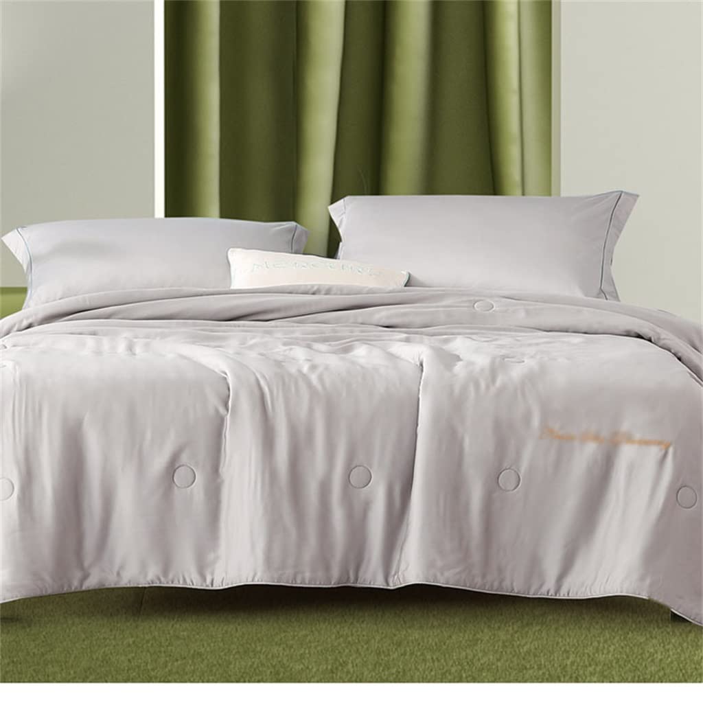EODNSOFN Tencel Summer Cooling Quilt - Lightweight Air Conditioner Blanket, Machine Washable, Breathable & Soft (200x230cm, Color C) - Perfect for Hot Weather, Bedroom, Guest Room & Dormitory