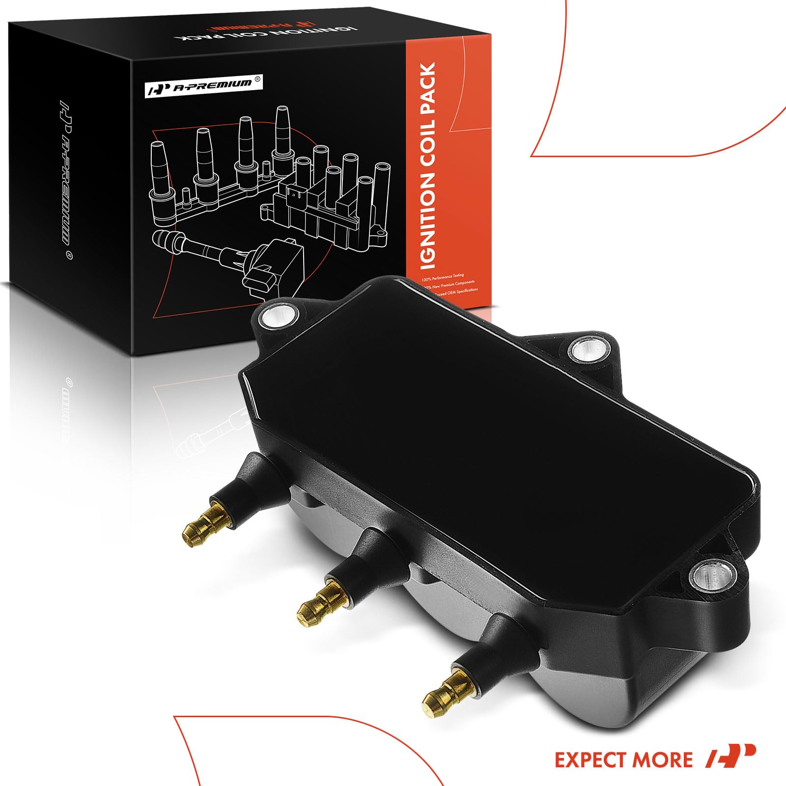 High-Performance Engine Ignition Coil Pack - Compatible with Chevrolet Matiz (M200, M250) 2005-2013, Spark 2005-2010 & Daewoo Matiz (M100, M150) 1998-2004, 0.8L 1.0L - Reliable Replacement Part for Smoother Acceleration & Better Fuel Efficiency