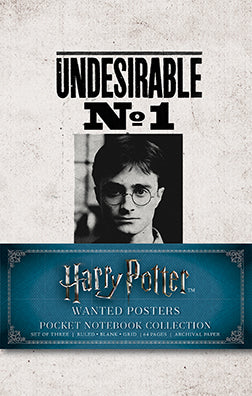 Harry Potter Wanted Posters Pocket Notebook Set of 3 - Collectible Mini Journals for Fans, School, Office & Travel Note Taking