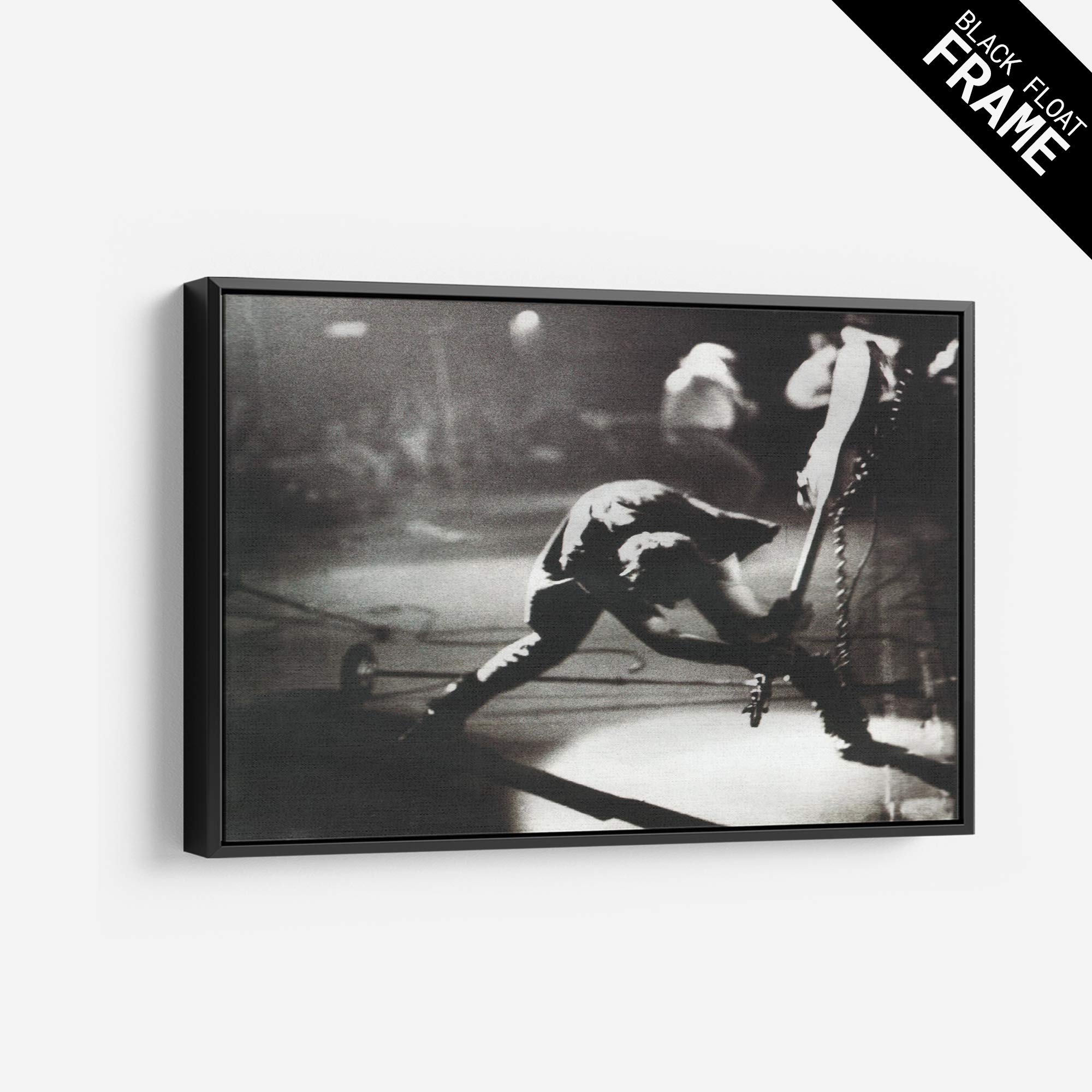 The Clash - London Calling Canvas Wall Art Framed Print - Vintage Music Poster Decor (12x18 Inch) - Perfect for Living Room, Bedroom & Office Decor