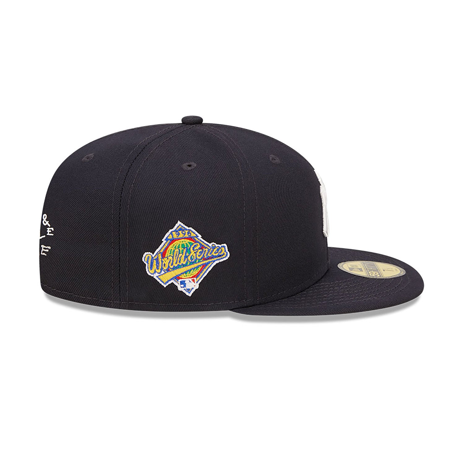 New York Yankees 1996 World Series Team Heart Navy 59FIFTY Fitted Hat for Men - Perfect for Baseball Games, Fan Gear & Streetwear Fashion