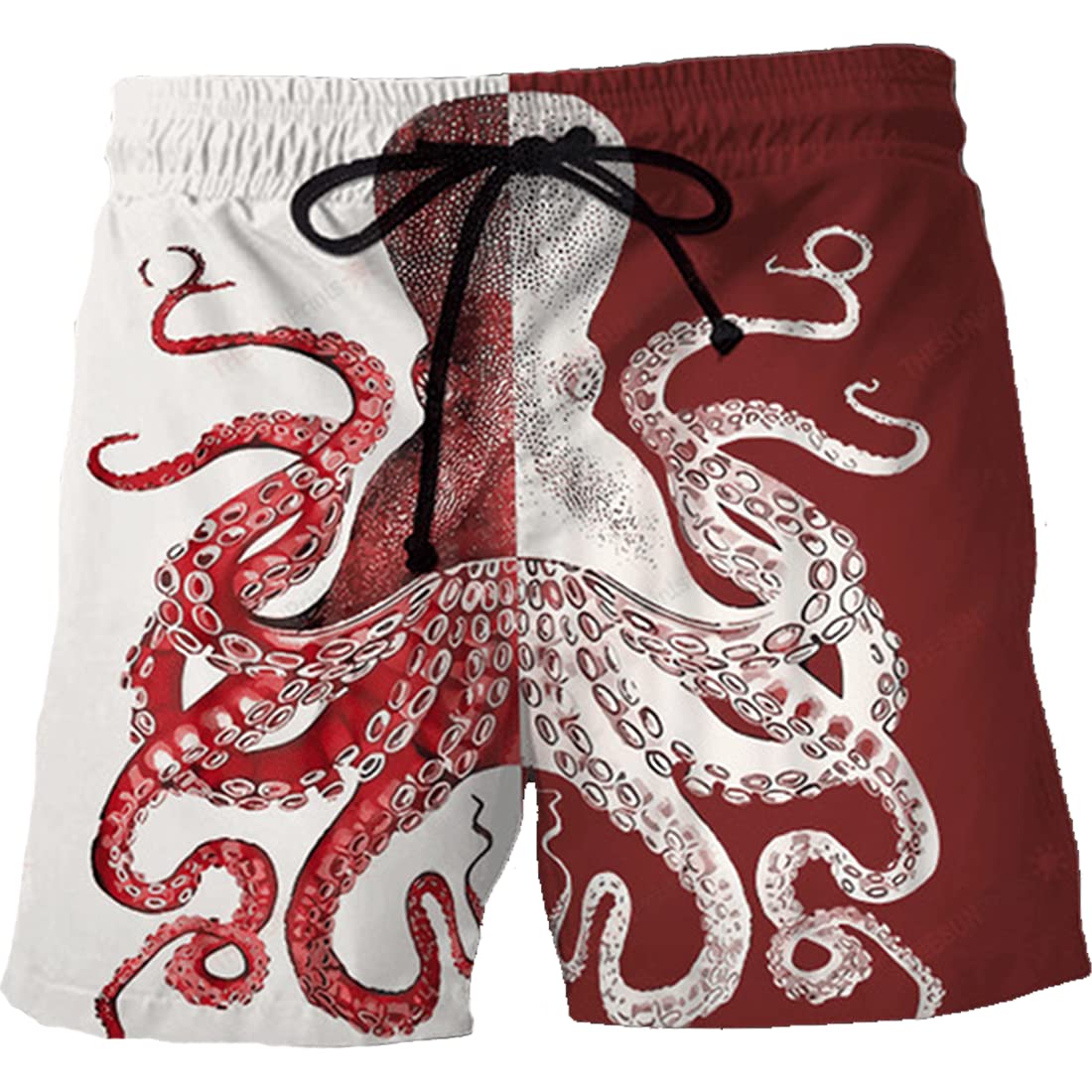 Skull Print Men's Swim Trunks - Skeleton Design Quick Dry Swim Shorts with Drawstring for Beach, Pool & Summer Vacation - 20 Styles Collection
