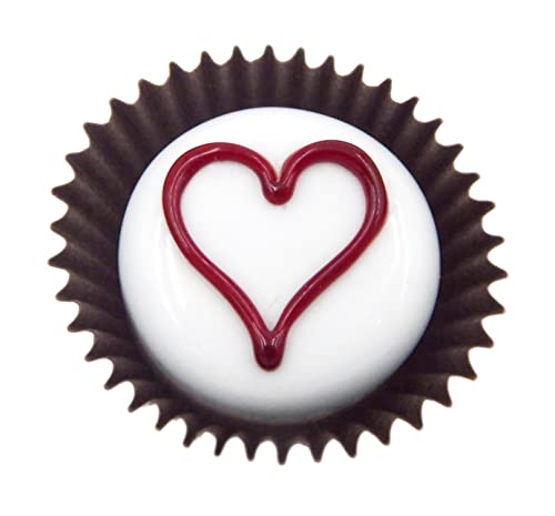 White Chocolate with Cherry Heart