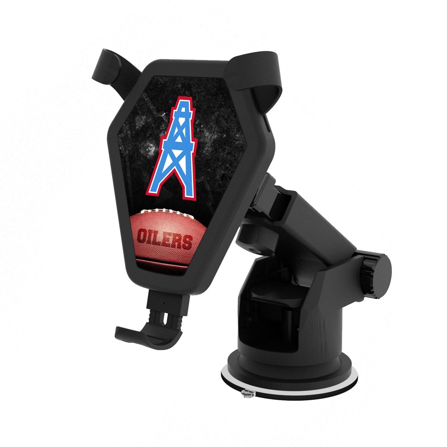 Houston Oilers 10W Wireless Car Charger with Fast Charging - Perfect for NFL Fans & Road Trips, Compatible with iPhone & Android Phones