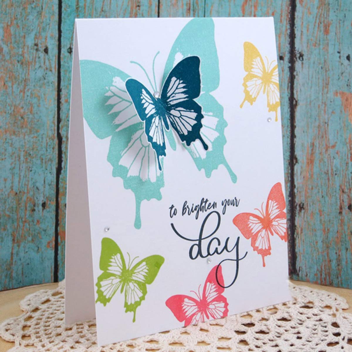Begin Again Prayed for You Today Miracle Butterfly Clear Silicone Stamp & Metal Die Cut for Card Making, Scrapbooking, DIY Crafts, Photo Albums | Perfect for Handmade Greeting Cards, Invitations, and Paper Decorations