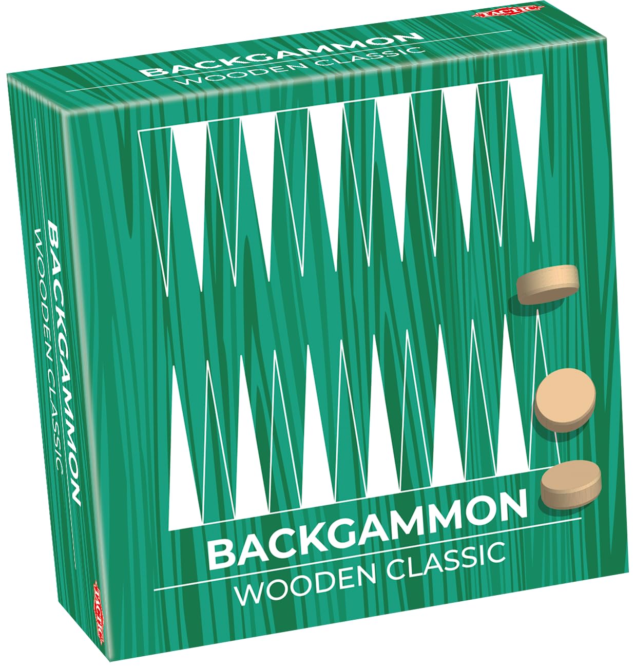 Classic Wooden Backgammon Set - UK Tactic Games for Home & Travel