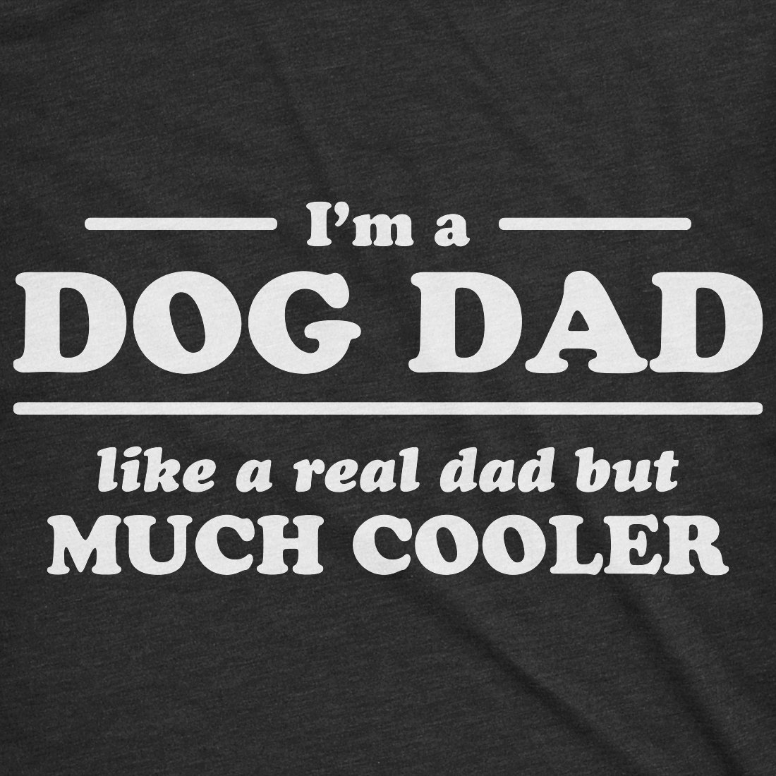 Funny Dog Dad T-Shirt for Men - Cool 'I'm A Dog Dad Like A Real Dad' Graphic Tee - Perfect for Pet Lovers, Father's Day & Casual Wear
