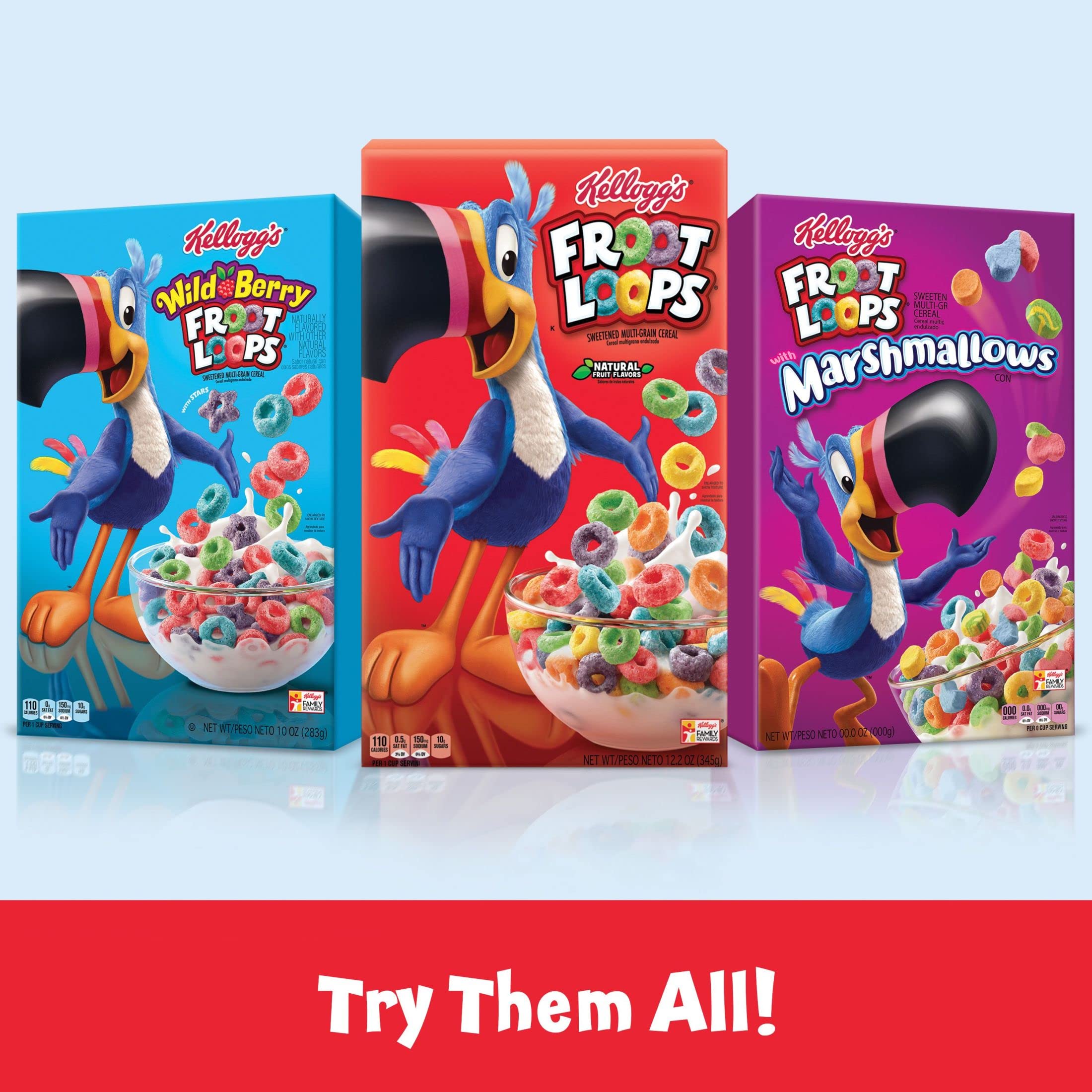 Froot Loops Cold Breakfast Cereal Cup - Fruit Flavored Vitamin C Snacks, Original 1.5oz (1 Cup) | Perfect for Quick Breakfast, Office Snacks & Kids Lunch Box