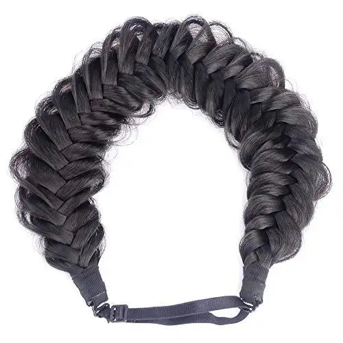 Stylish Synthetic Hair Braided Headband for Women – Fashionable Hair Accessory for Everyday Wear, Parties & Special Occasions