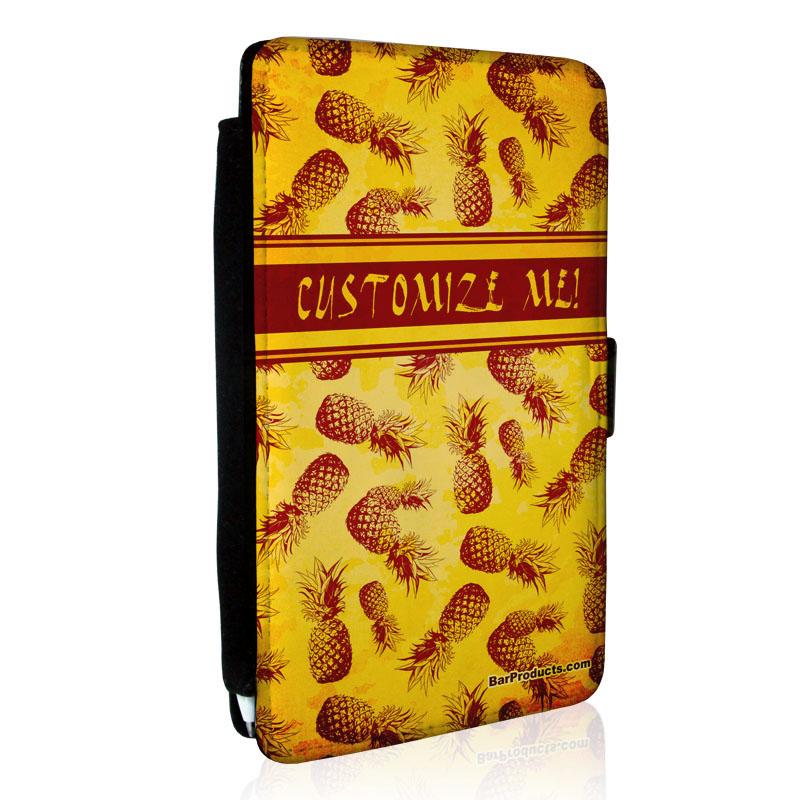 Customizable Guest Check Pad Holder - Pineapple Design for Restaurants, Cafes & Bars | Durable & Stylish Bill Presenter for Waitstaff