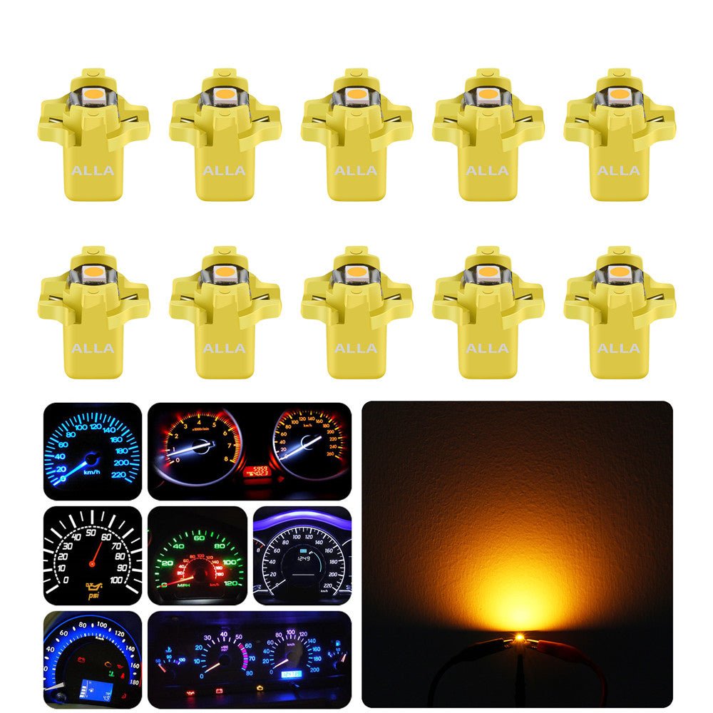 B8.3D LED Dashboard Instrument Panel Gauge Lights - 17058 202259 509 Bulb Replacement for Car, Truck, SUV - Bright White Dashboard Illumination for Night Driving & Enhanced Visibility