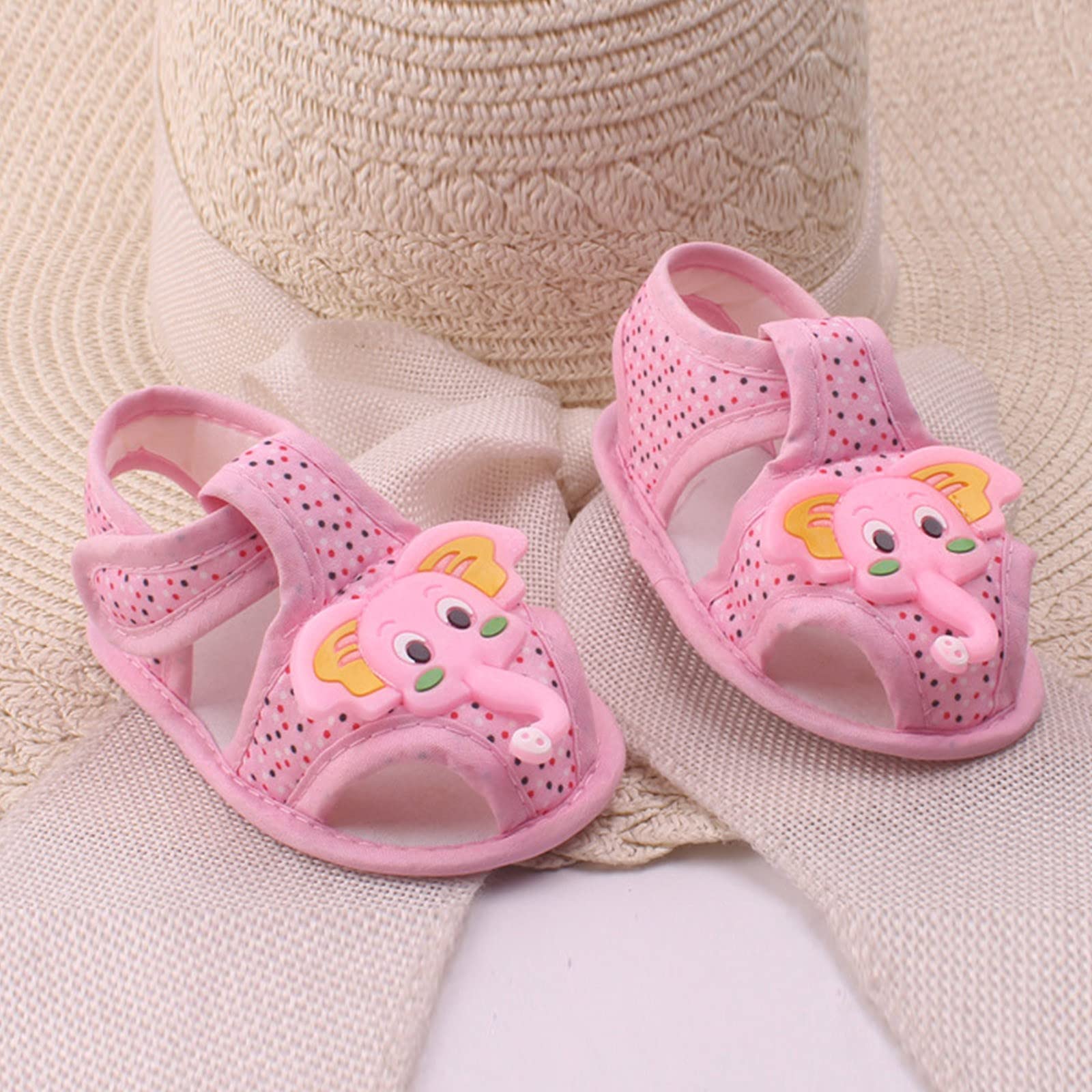 Lykmera Baby Sneakers - Soft Cloth Toddler Shoes with Cute Elephant Design | Comfortable & Breathable for First Walkers - Perfect for Playtime, Outings & Special Occasions