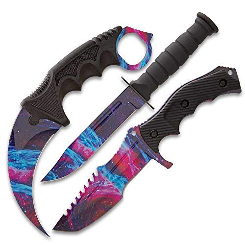 Premium Black Legion Triple Knife Set - High-Quality Kitchen Knives for Professional Chefs & Home Cooking | Perfect for Slicing, Dicing, and Chopping Vegetables, Meat, and Fruits