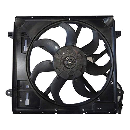 RAREELECTRICAL New Dual Radiator & Condenser Fan Replacement for Jeep Wrangler 3.6L 2012-2018 (Part# 68143894Ab) - Perfect for Off-Roading & Hot Weather Cooling