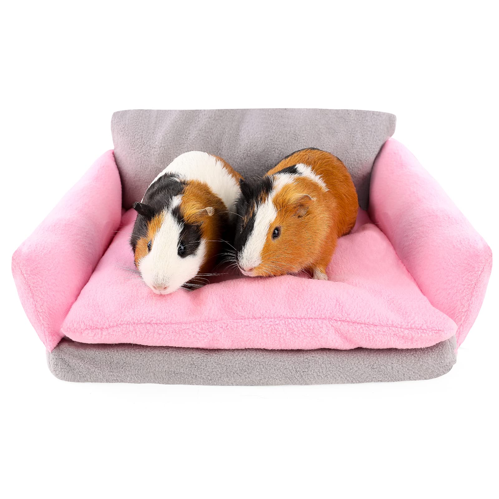 Cozy Guinea Pig Sofa with Removable Cushion - Perfect for Small Pets & Playtime
