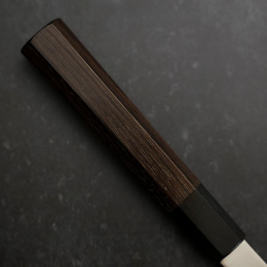 Premium Yanagiba Sushi Knife - White Steel #2 Honyaki Blade with Buffalo Horn & Ebony Handle (270mm) - Perfect for Sushi Chefs & Japanese Cuisine Enthusiasts