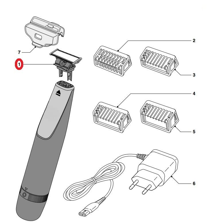 Philips OneBlade Replacement Razor Head - Compatible with OneBlade Shaver, Replaceable Shaving Unit for Precise Trimming & Shaving - Perfect for Beard Grooming, Body Hair Trimming & Personal Care