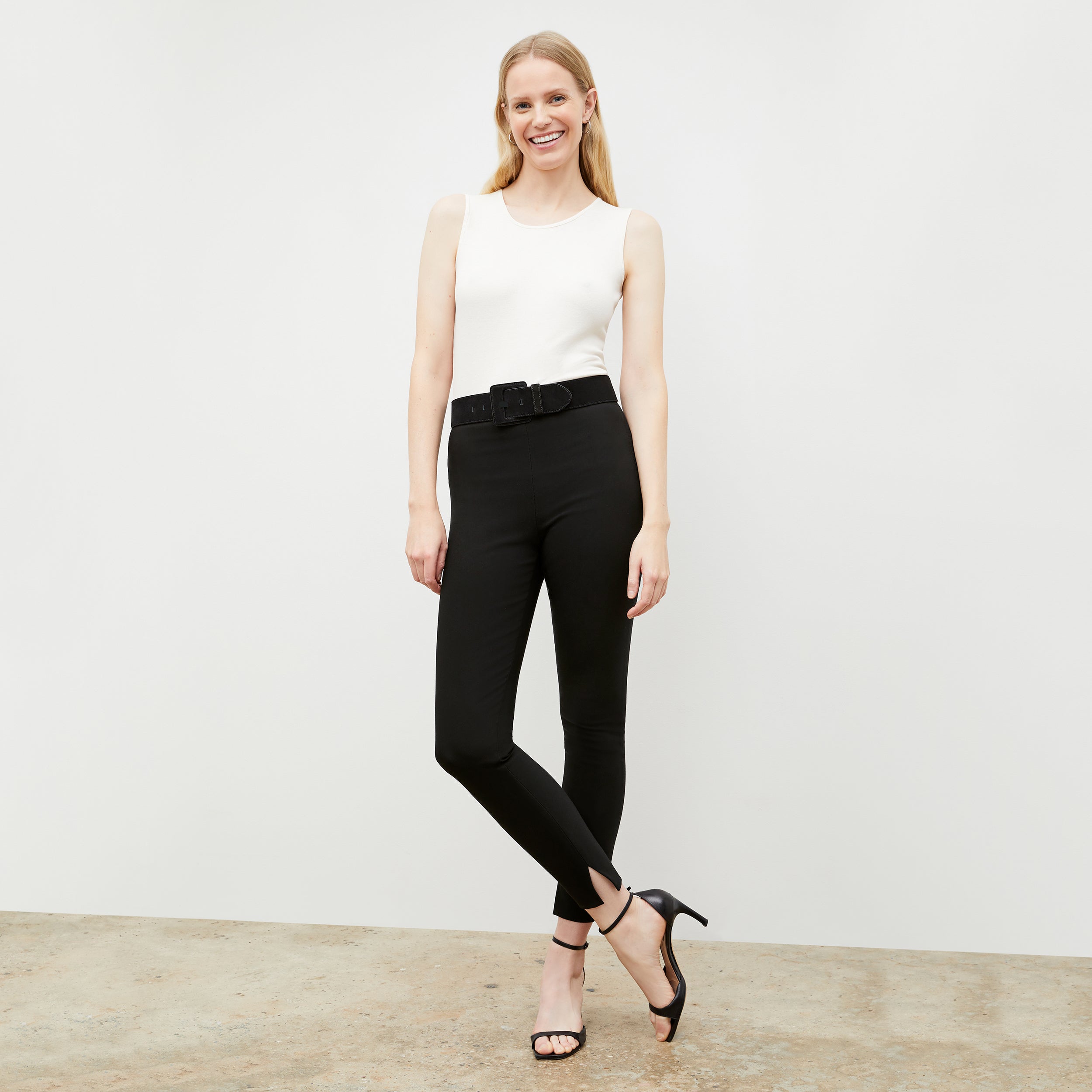 Skinny Foster PowerStretch Pants for Women - Slim Fit Stretchable Activewear in Black | Perfect for Yoga, Running & Gym Workouts