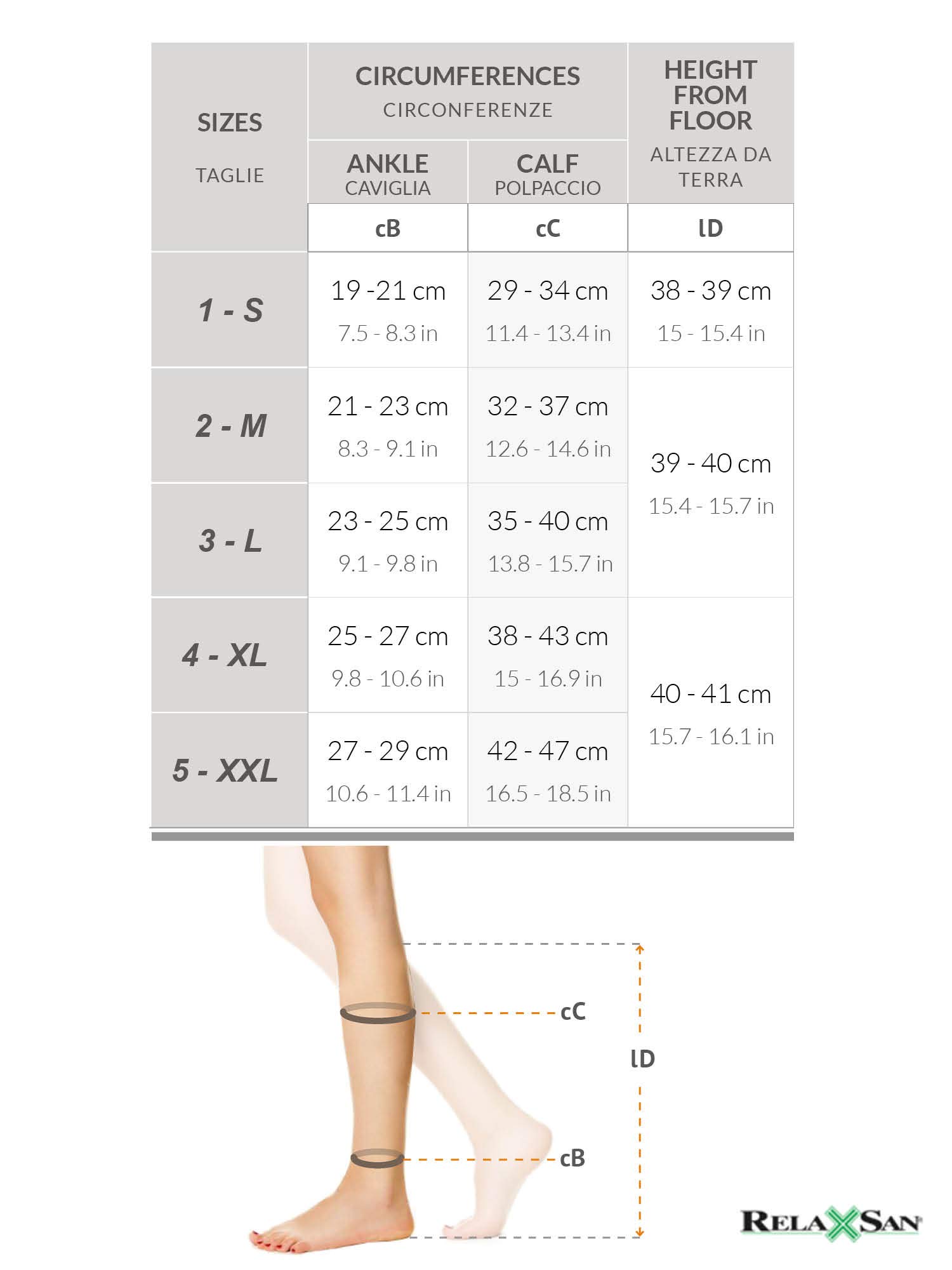 RelaxSan M2150 Medical Compression Socks with Microfiber - Class 2 Graduated Pressure for Varicose Veins & Swelling Relief - Ideal for Travel, Work & Daily Comfort