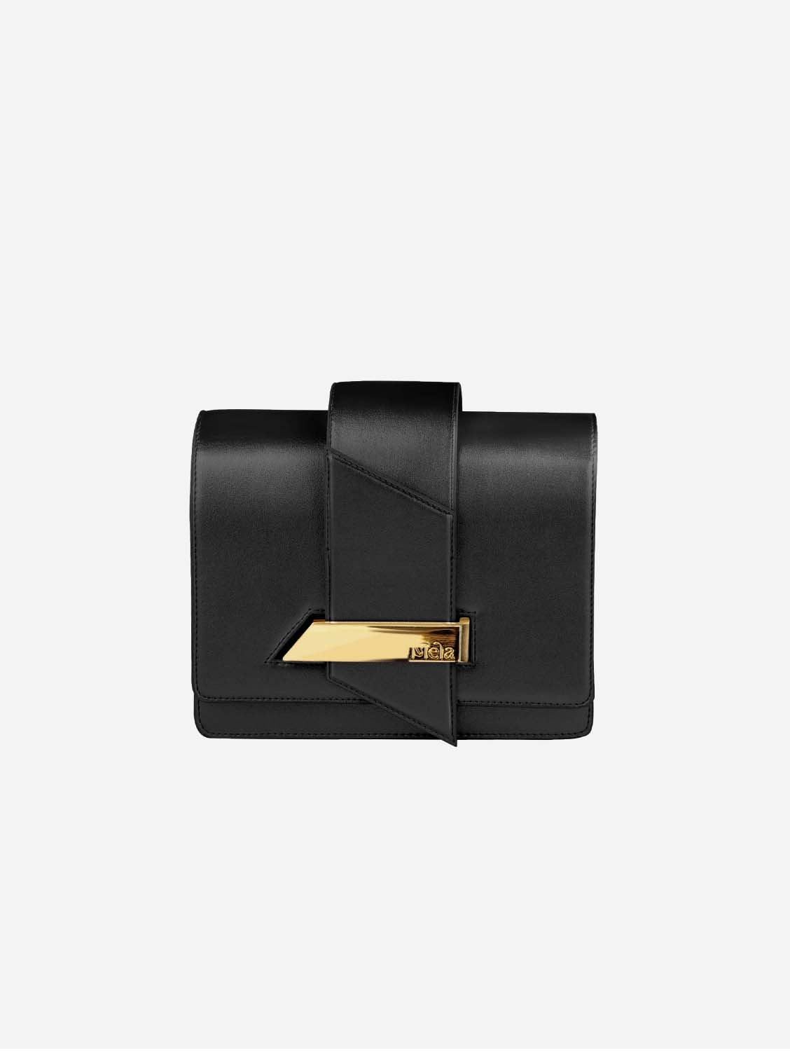 Vegan Leather Crossbody Bag for Women - Nora Apple Black | Stylish & Eco-Friendly Purse for Daily Use, Travel & Shopping
