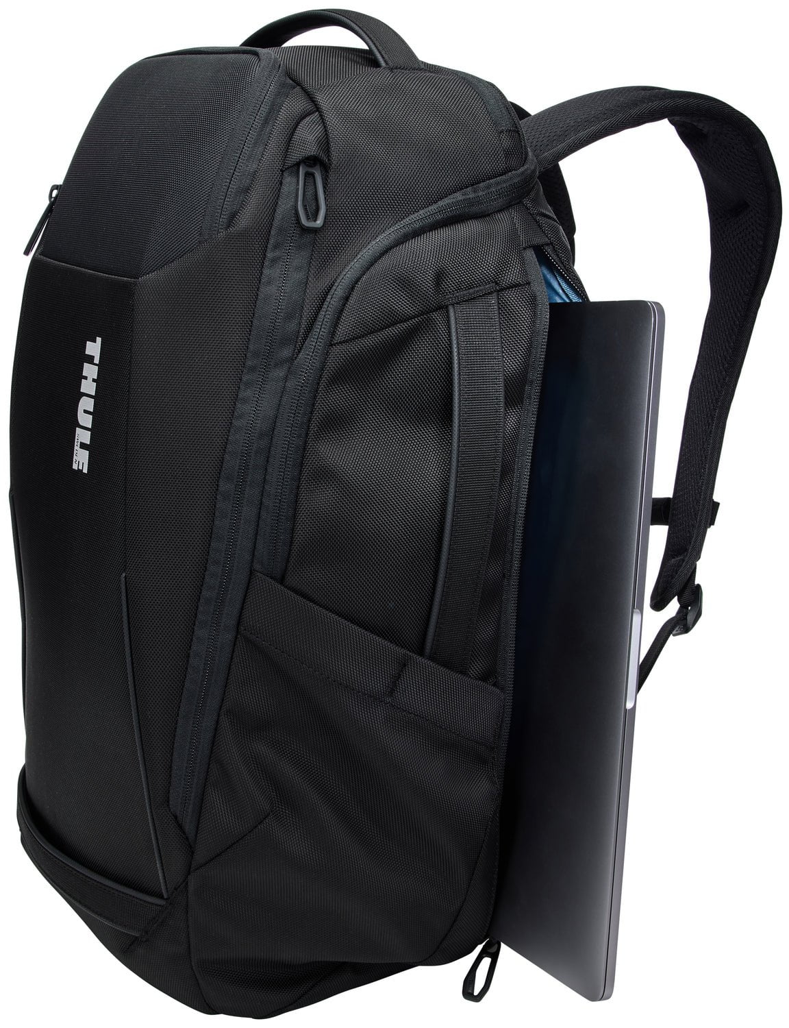 Thule Accent 28L Backpack - Lightweight & Durable Daypack for Travel, Hiking & Commuting - Water-Resistant Black Laptop Backpack with Padded Shoulder Straps
