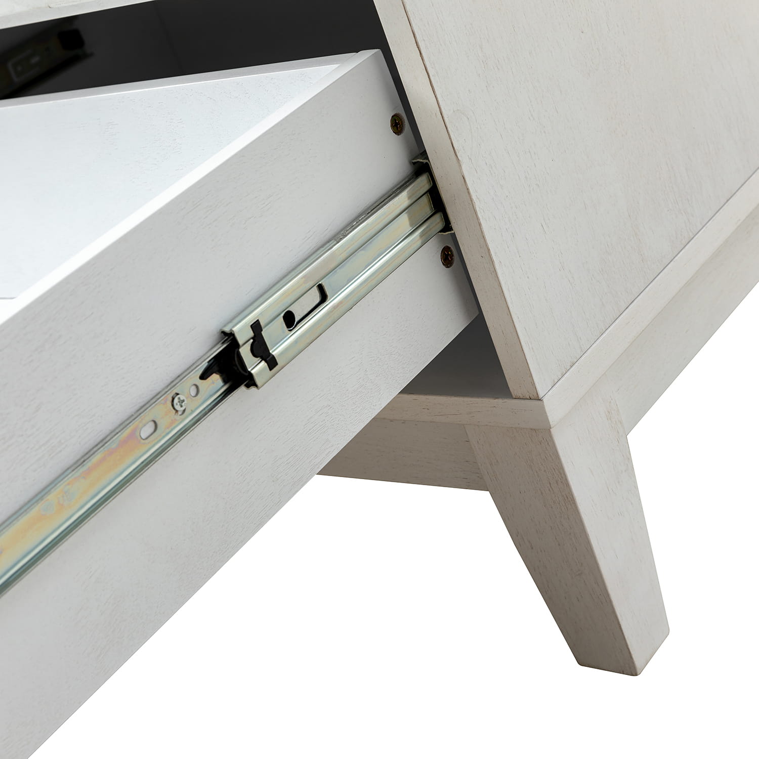 2-Drawer Nightstand with Built-in USB Outlets - Modern Bedside Table for Charging Devices, Perfect for Bedroom, Living Room, or Office