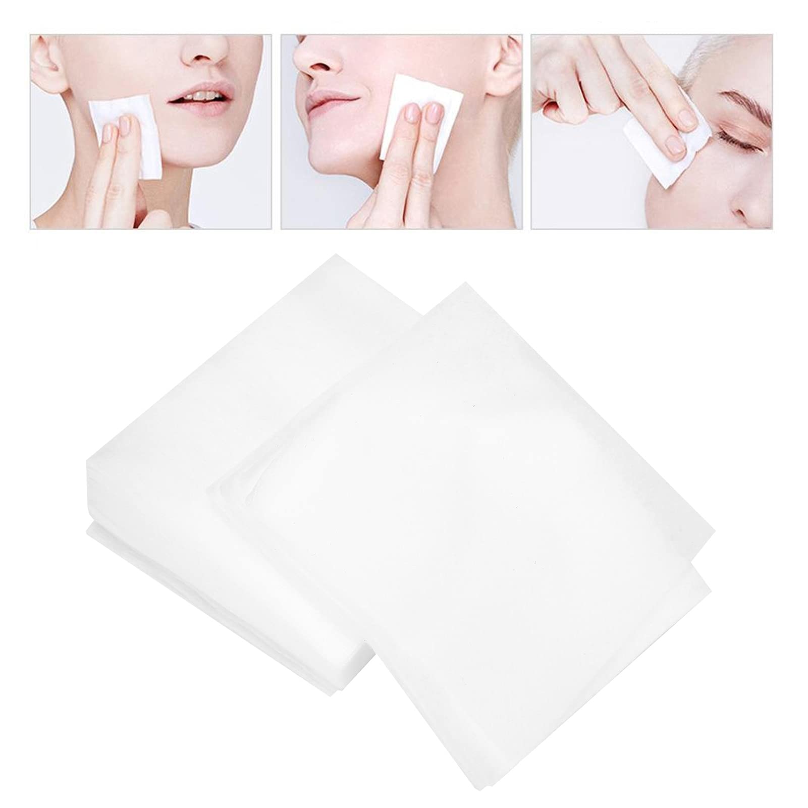 Disposable Cotton Pads for Makeup Removal - 40 Count Non-Woven Soft Facial Rounds | Gentle Cleansing, Skincare & Beauty Routine | Perfect for Daily Use, Travel & Sensitive Skin Care