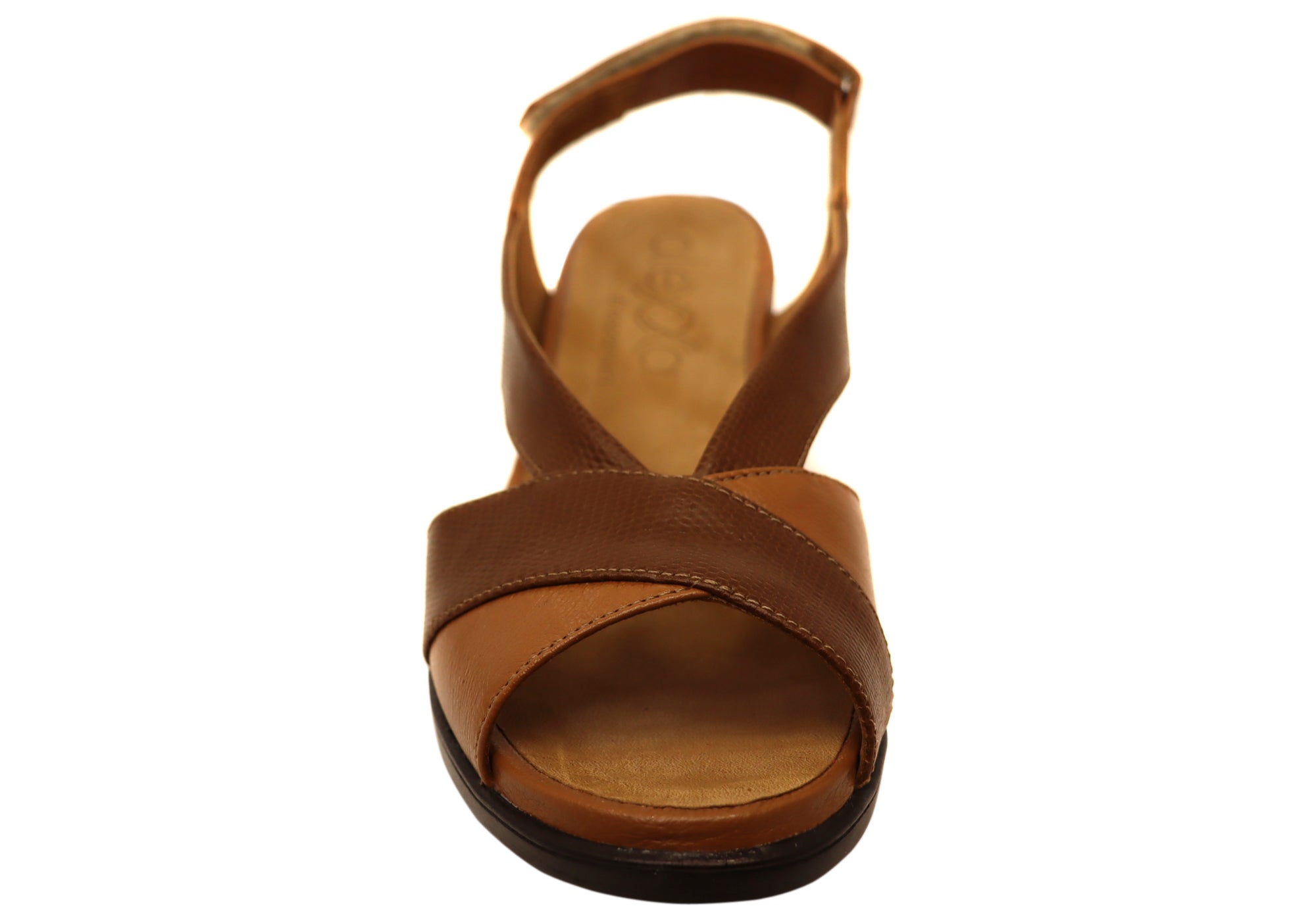 Opananken Raquel Women's Comfortable Leather Mid Heel Sandals - Stylish & Supportive for Work, Party & Summer Outings