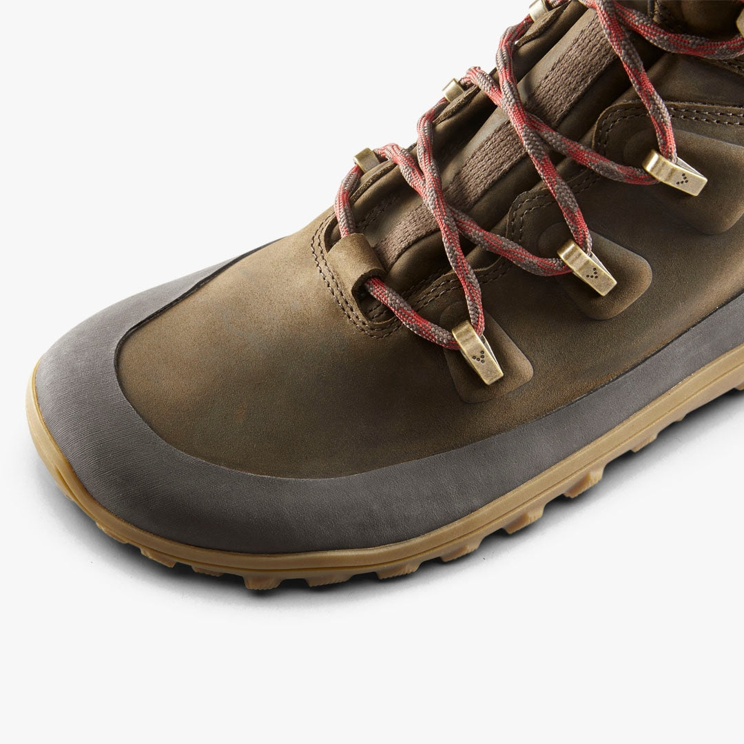 Vivobarefoot Women's Tracker Leather All-Terrain Hiking Boots - Waterproof Outdoor Shoes for Trail Running & Adventure Travel