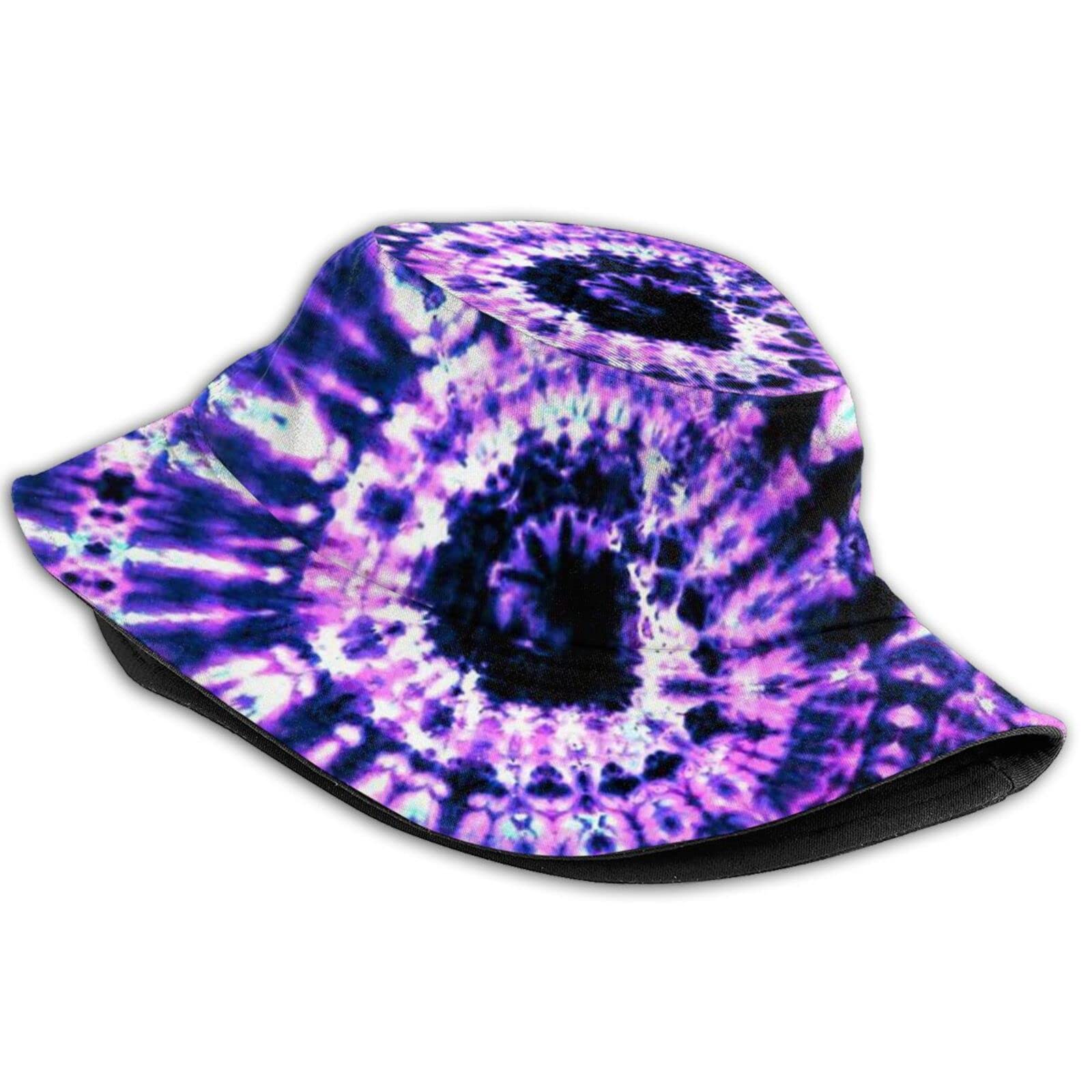 Trendy Tie Dye Print Bucket Hat - Colorful Summer Unisex Sun Hat for Men & Women - Perfect for Beach, Music Festivals & Outdoor Adventures