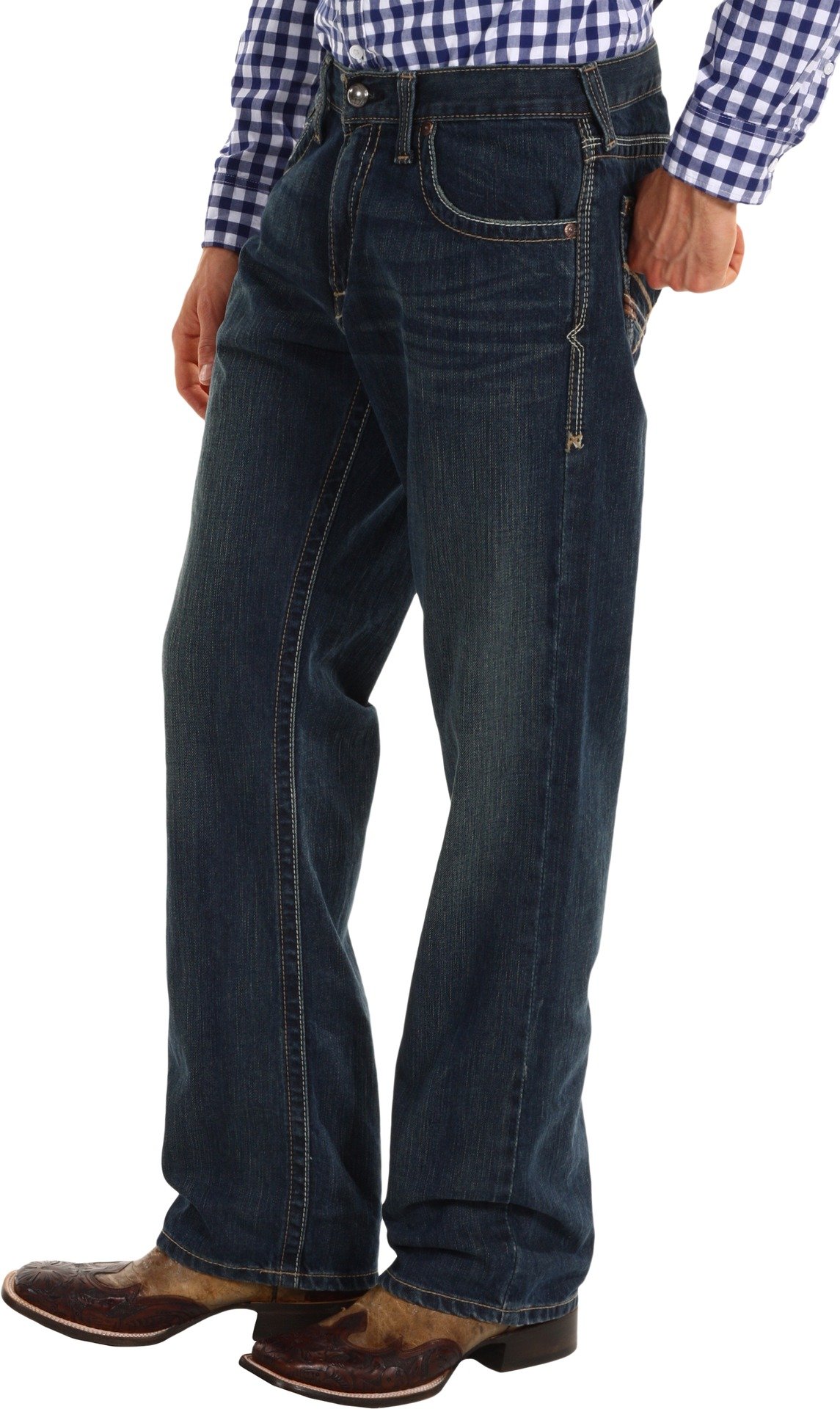 Ariat Men's M5 Slim Deadrun Stackable Straight Leg Jeans - Durable Work & Casual Denim Pants for Ranch, Riding & Everyday Wear