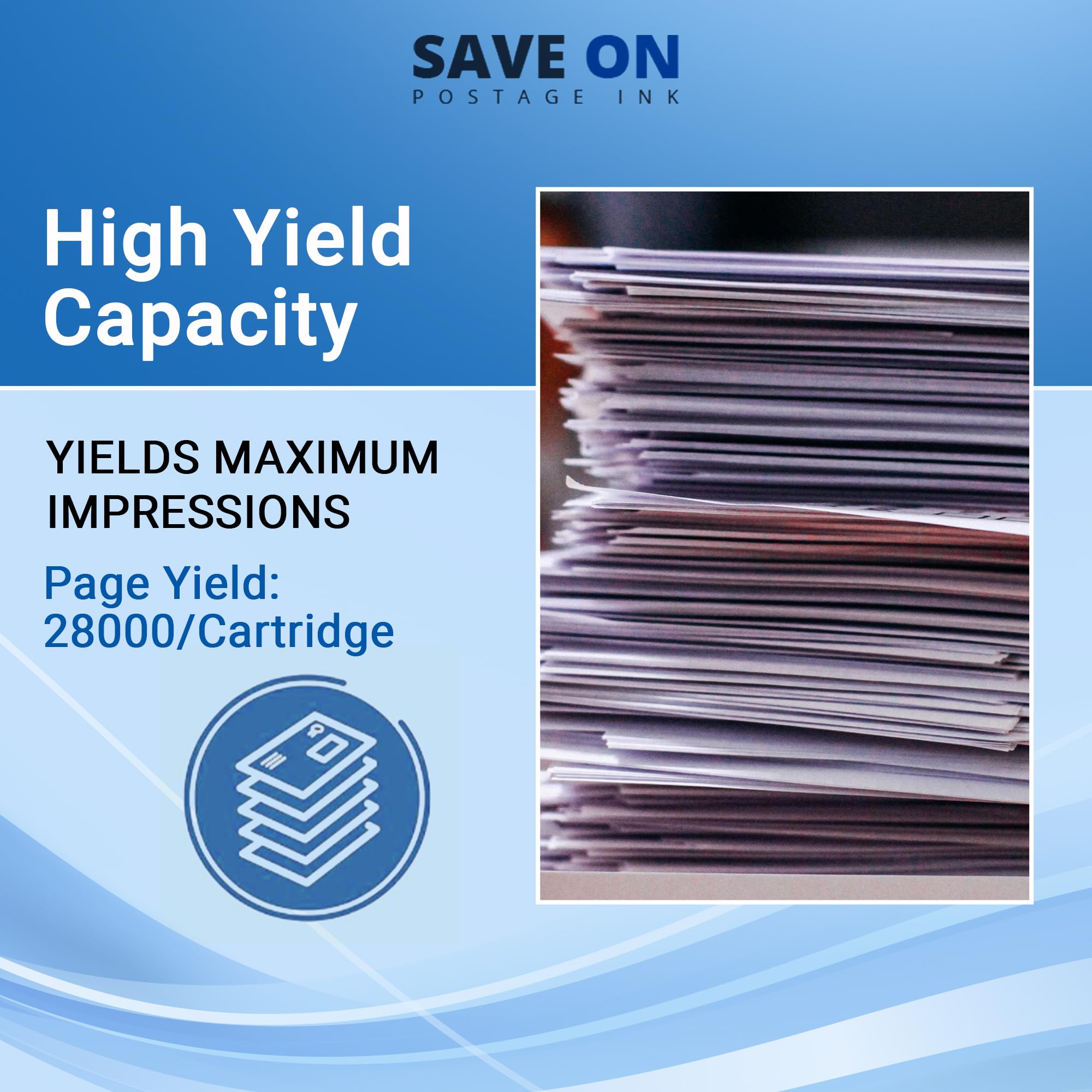 Quadient Neopost ININK67HC Compatible High Yield Ink Cartridge - Works with Series 600/700/750 Mailing Machines | Save on Postage Costs | Perfect for Office Bulk Mailing & Shipping Departments
