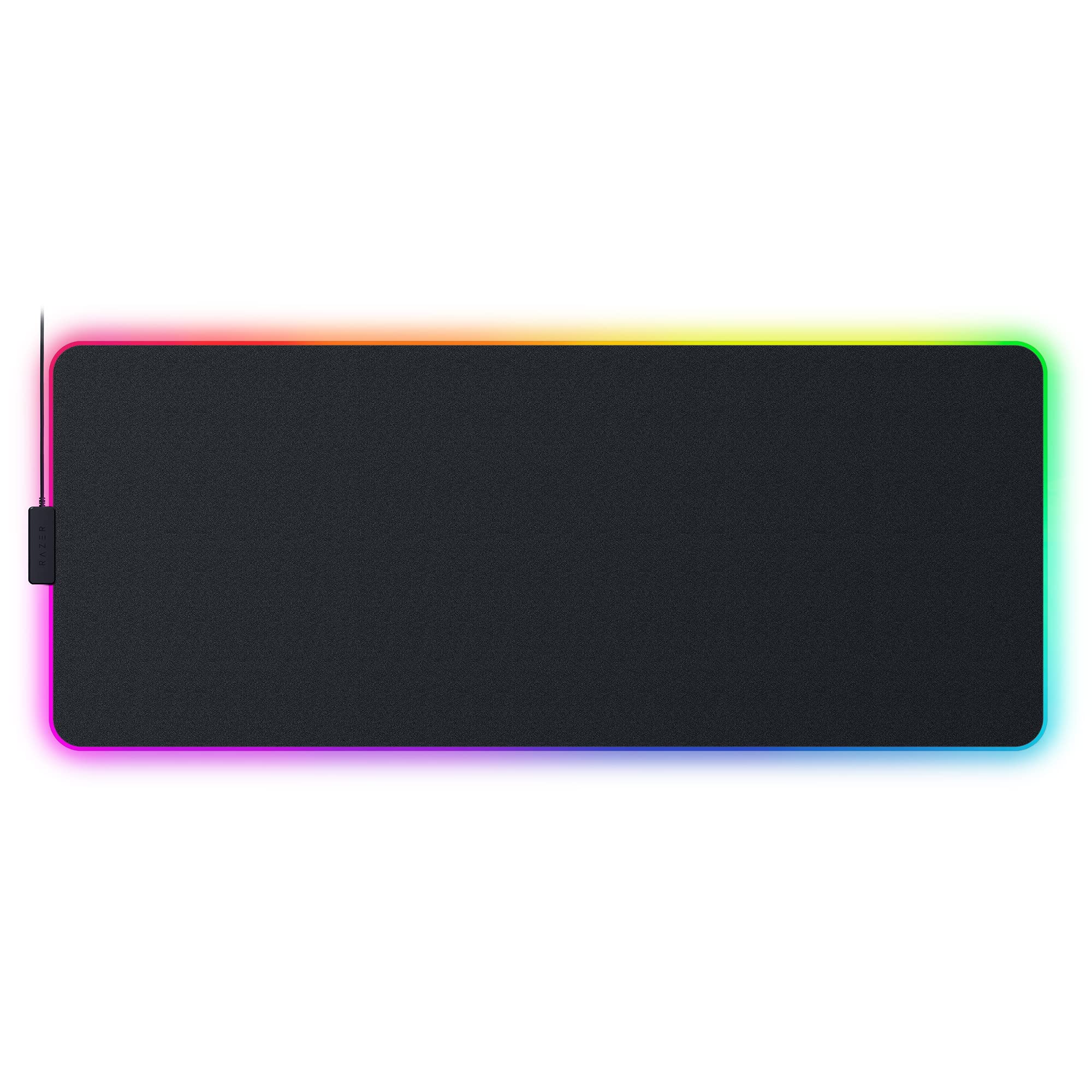 Razer Strider Chroma Hybrid Gaming Mouse Pad with Chroma RGB Lighting - Compatible with Basilisk V3 Wired Gaming Mouse - Perfect for PC Gaming Setup & Esports Tournaments