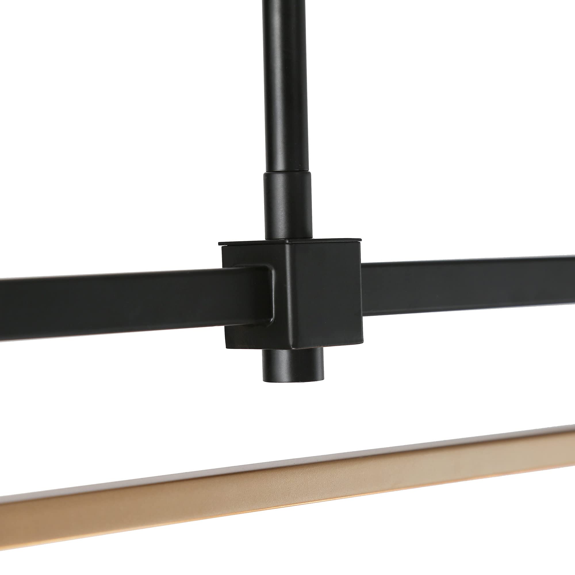 Modern Black Gold Chandelier - 37.5