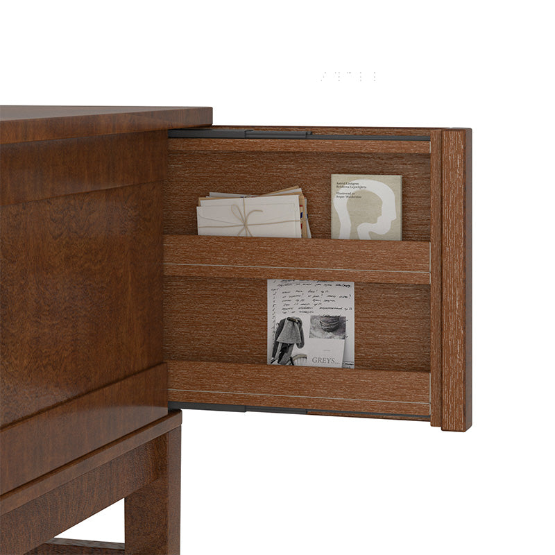 Raquel Modern Transitional Office Desk with Cable Management Hole - Stylish Home Office Desk for Remote Work & Study