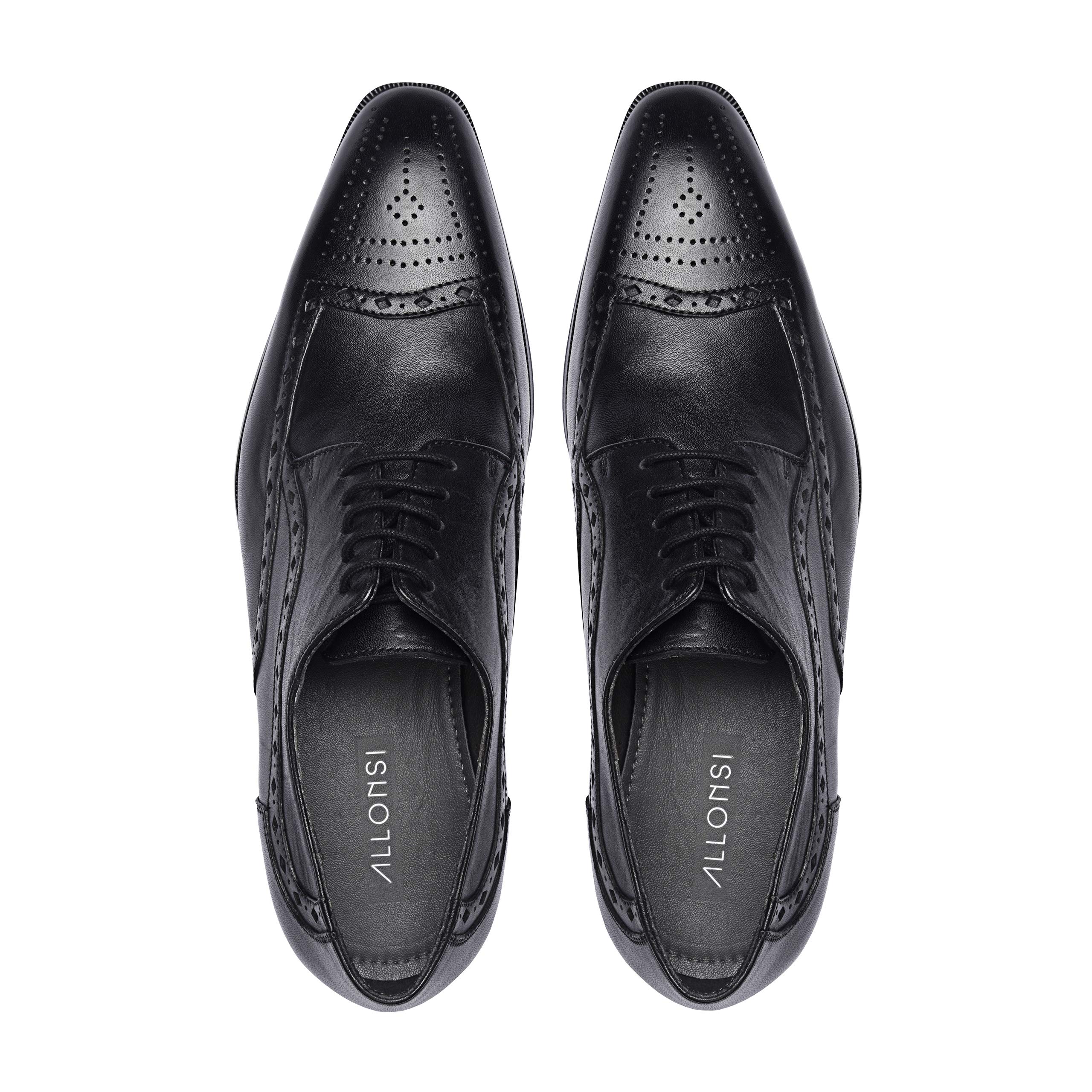 Premium Genuine Leather Men's Italian Oxford Dress Shoes | Handcrafted Formal Business Shoes | Non-Slip Rubber Sole | Perfect for Weddings, Office & Special Occasions
